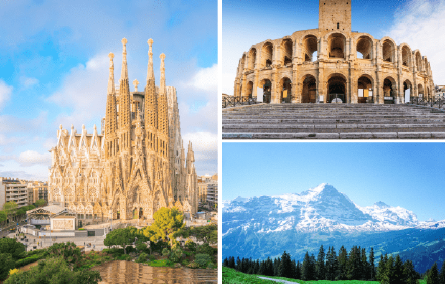 Barcelona to Zurich Alpine Adventure Through Spain in 6 Days