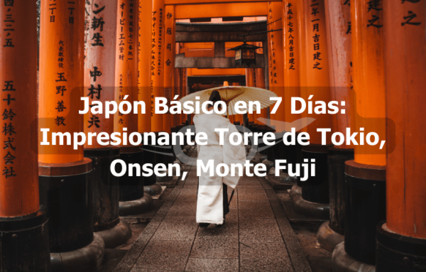 Japón Básico en 7 Días: Impresionante Torre de Tokio, Onsen, Monte Fuji