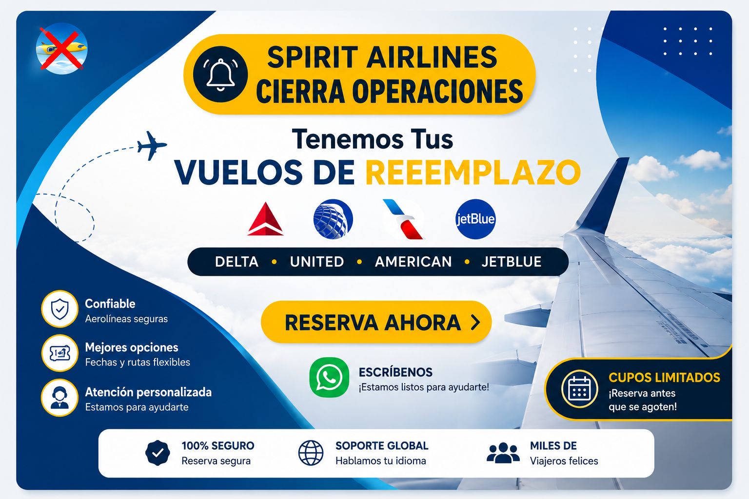 spirit airlines terminó latin spirit travel and tours